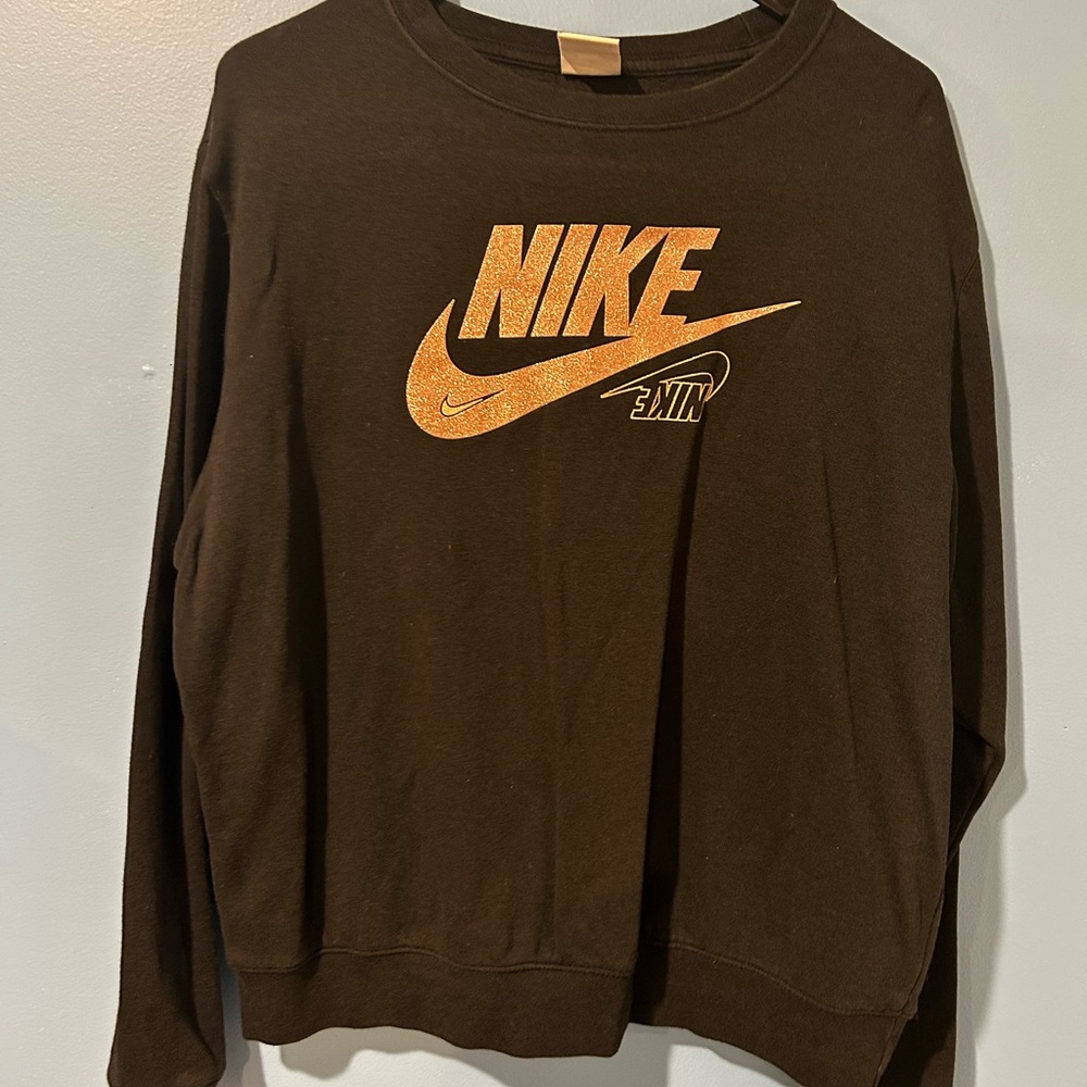 Nike Black Sweatshirt with Pink Logo